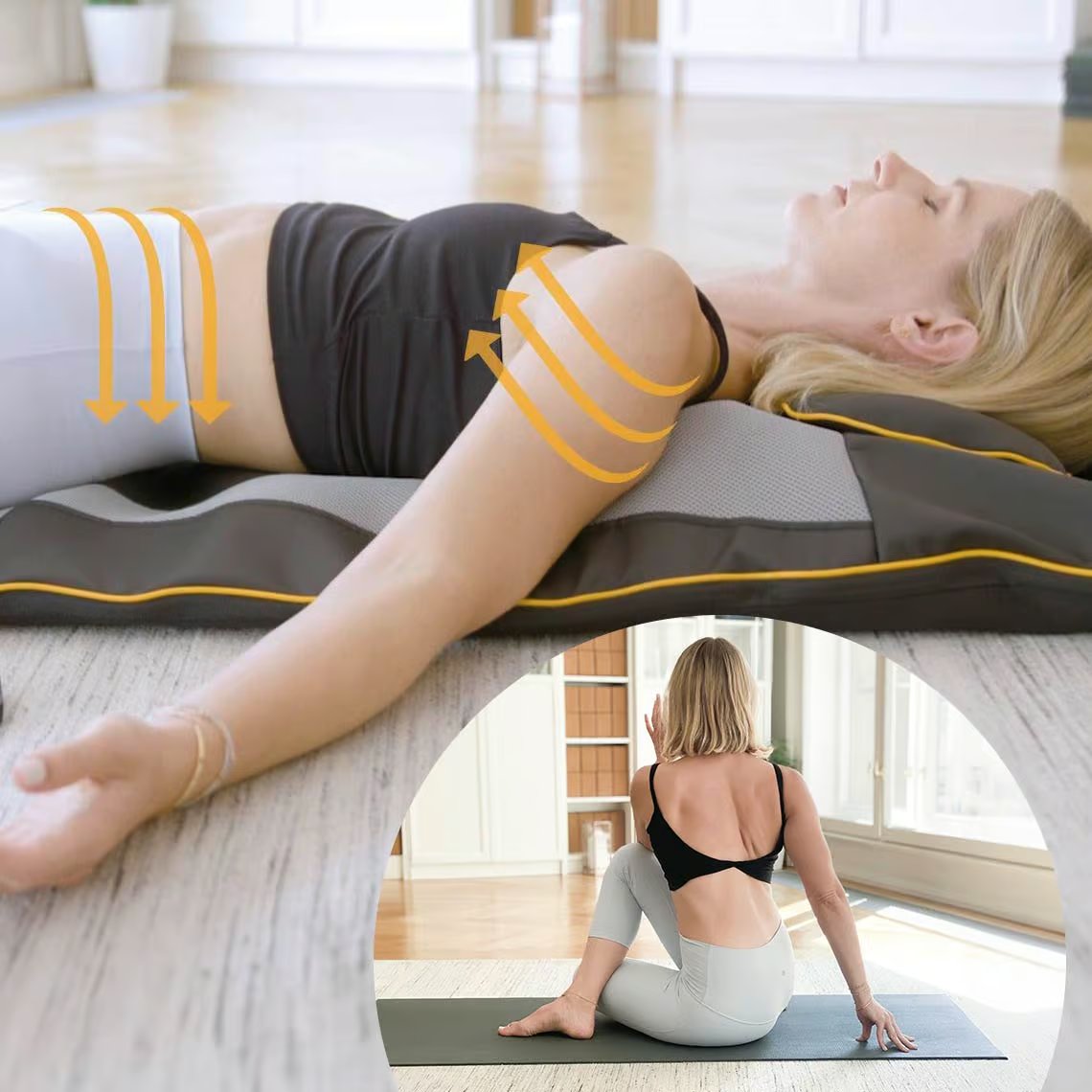 Belena Air Stretch elektronische stretch- en massagemat - Eenvoudige bediening - Aanpasbare instellingen - 25 jaar kwaliteit