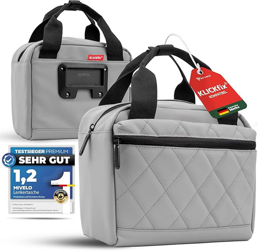 MIVELO Stuurtas – Waterafstotend & Klickfix-Compatibel – 7 liter – Grijs