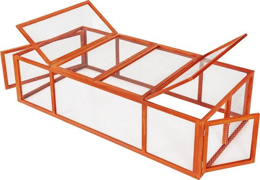 tectake konijnenhok bruin - 404403