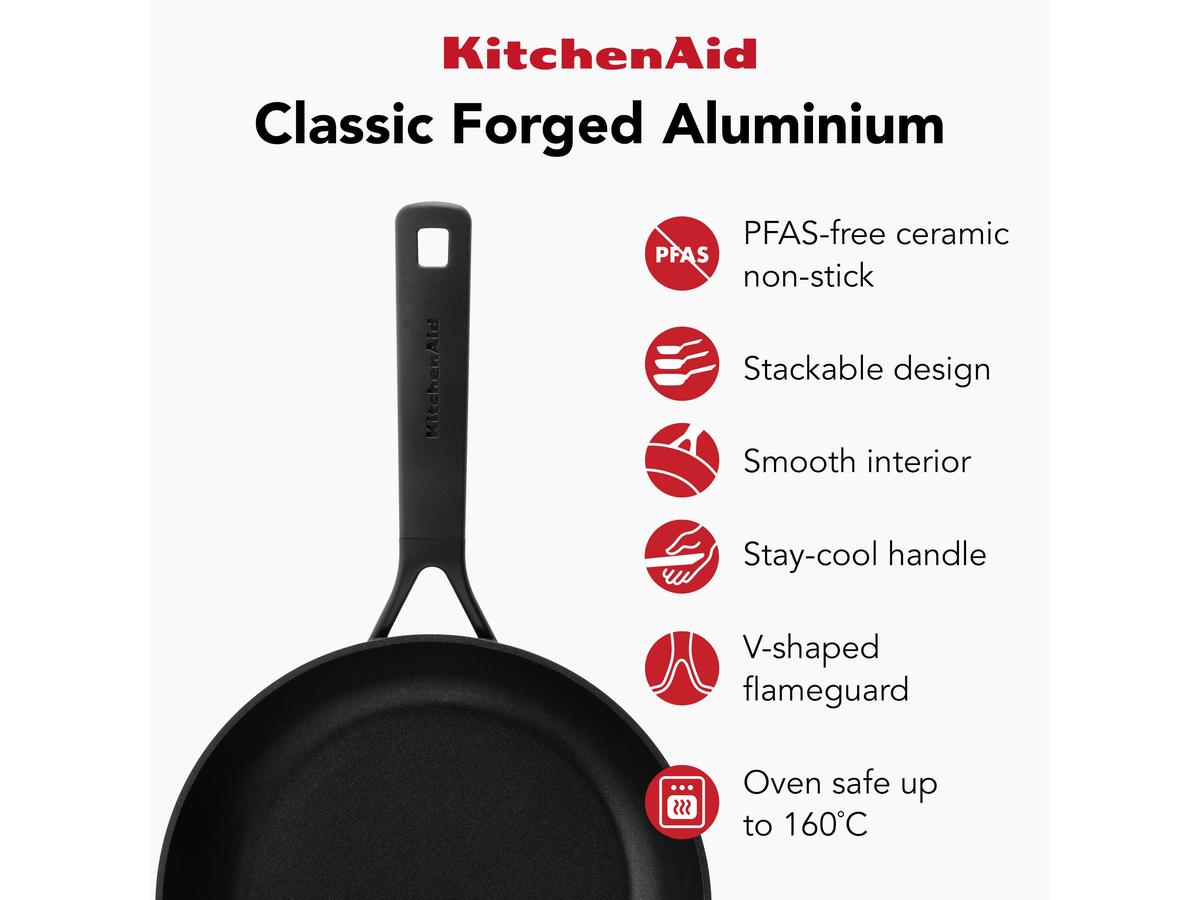 KitchenAid Classic Forged Koekenpan - Hard Anodized - maat 24 cm