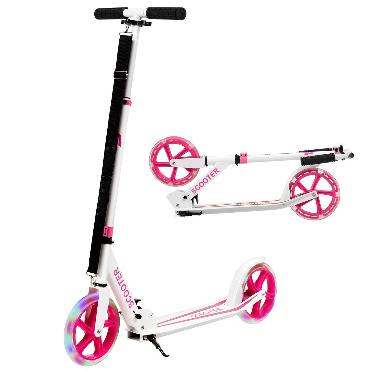 Coast Step - Inklapbaar Stepje - 34 x 88 x 96,5 cm - Roze