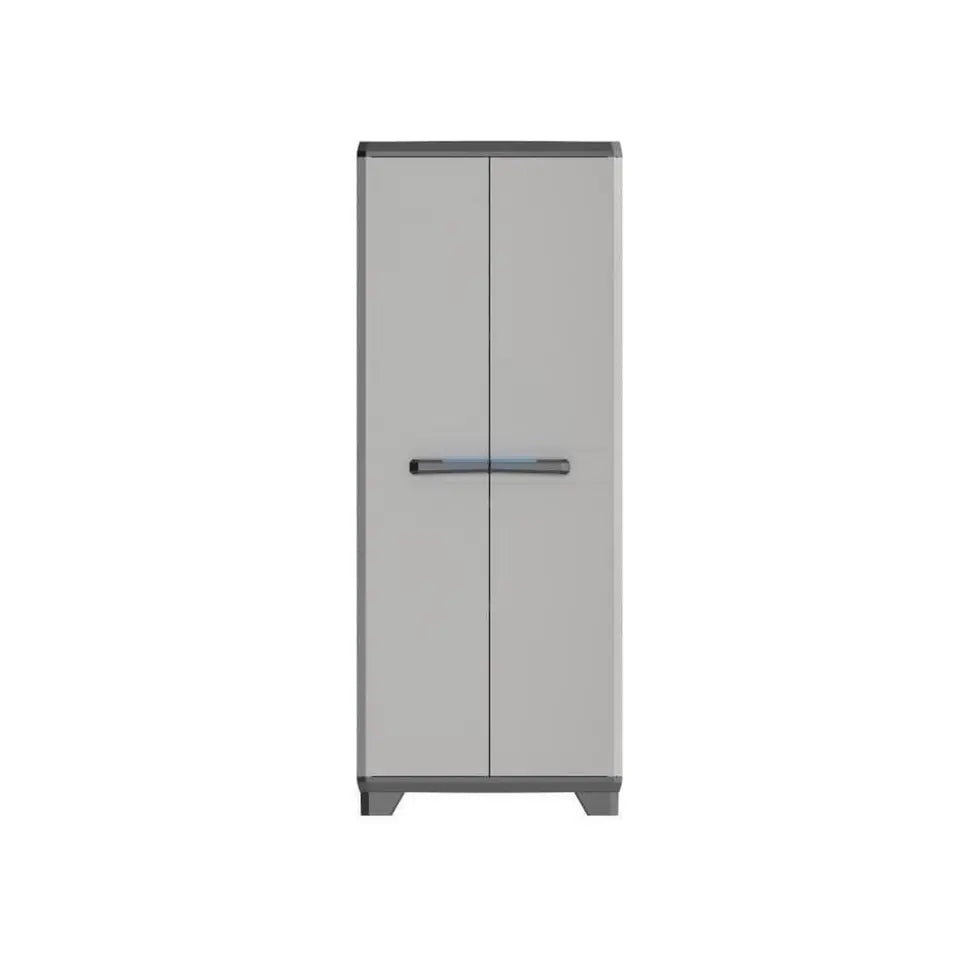 Keter Linear Opbergkast - Hoog - 3 Verstelbare Planken - 68 x 39 x 173 cm - Zwart/Grijs