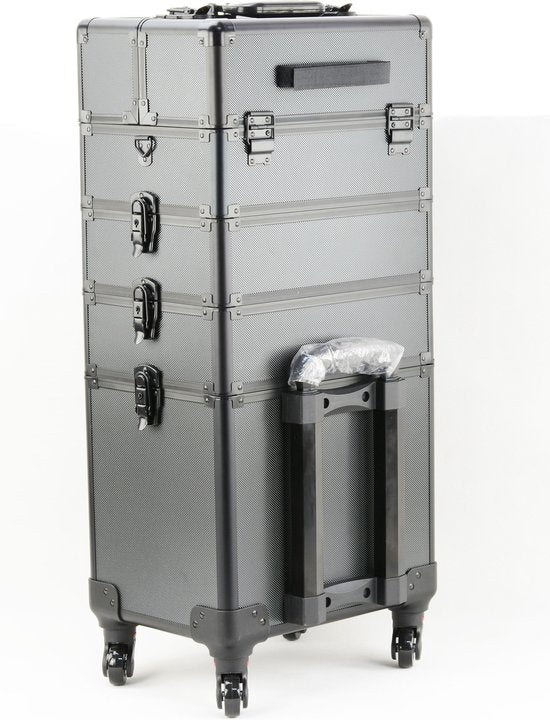 VDD - Cosmetica koffer - Case 4 in 1 - 25 x 25 x 76 cm - Zwart