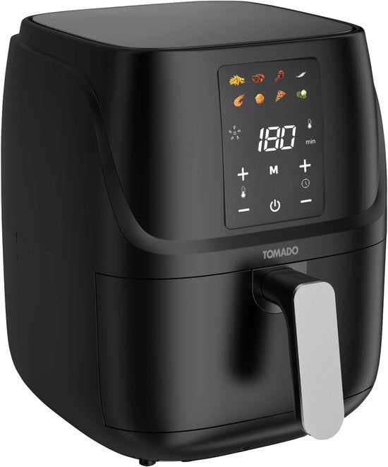 Tomado TAF3010B - Airfryer - Heteluchtfriteuse - 3 liter inhoud - Digitaal display - 300 gr friet