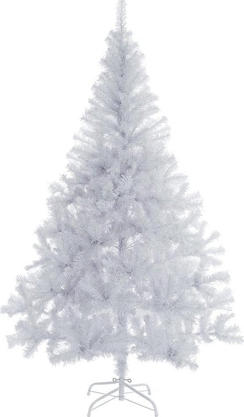Casaria Kerstboom PVC - Metalen Voet - 180 cm Wit