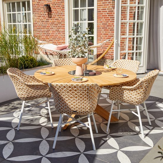 Hartman Provence Ronde Tuintafel 150 Cm - Natural Teak