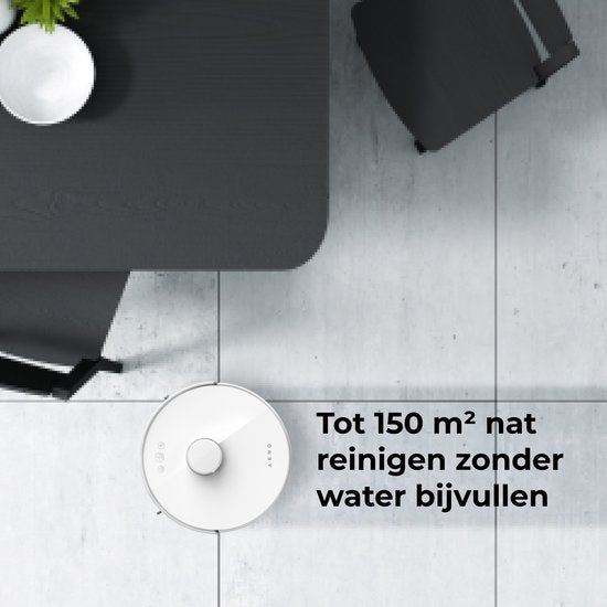 AENO RC2S robotstofzuiger - Dweil functie - Slimme app NL - 2.5KPa - Wit