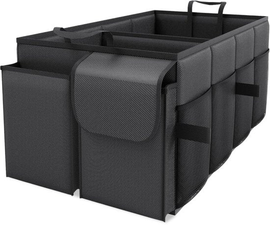 Auto kofferbak Opberg box - Organizer - Accessoires - Voor in de Auto - Organizer Auto - Tas - Achterbank - Zwart - Luft