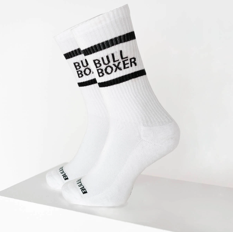 Bullboxer Heren Sokken Wit 2-pack | Maat 35-38 | 75% Katoen