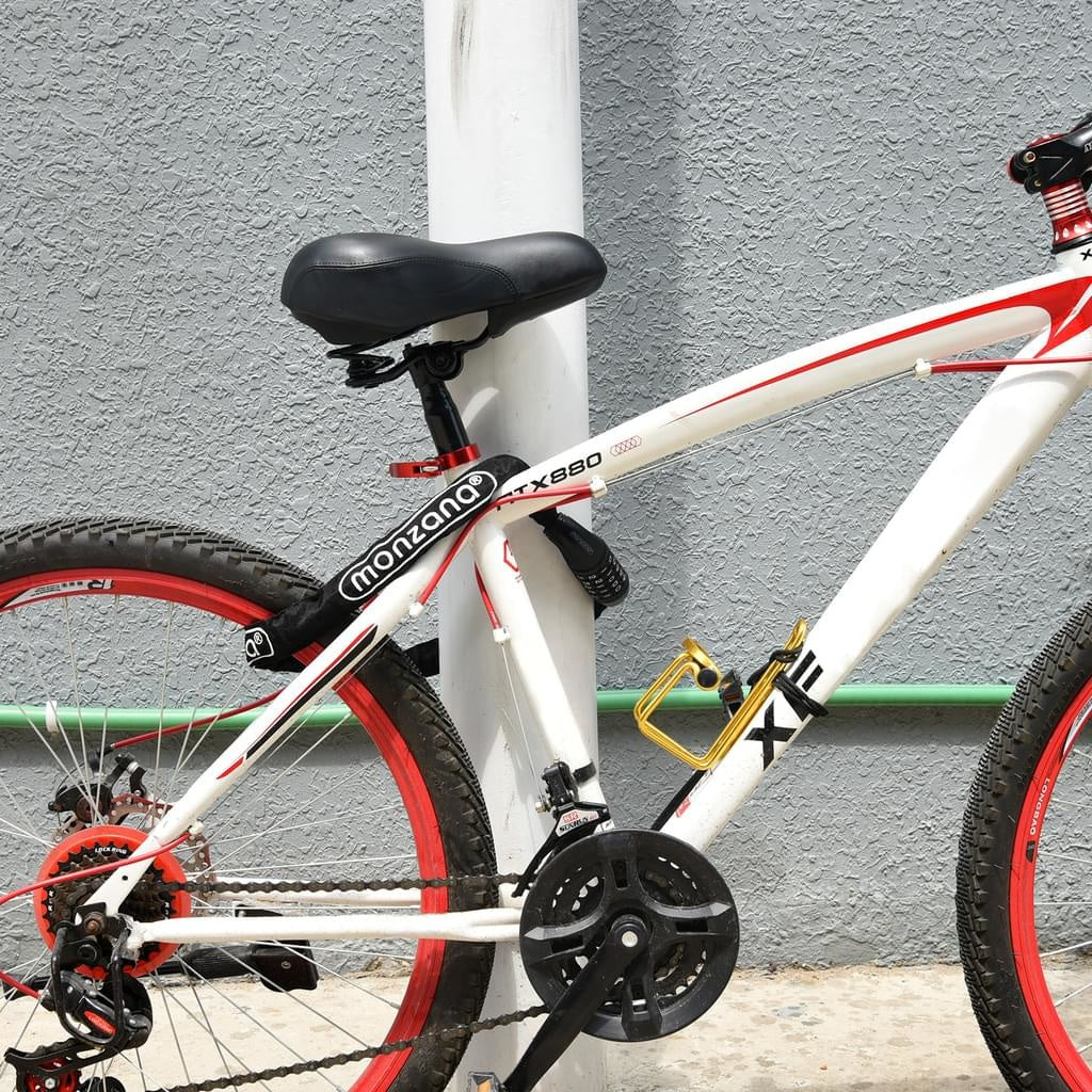 Monzana Fietsslot 90cm - met Numerieke Code en Sterke Ketting