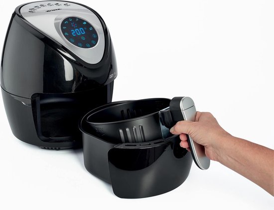 Ariete 4616/00 Enkel 3,5 l Vrijstaand 1300 W Heteluchtfriteuse Zwart, Zilver