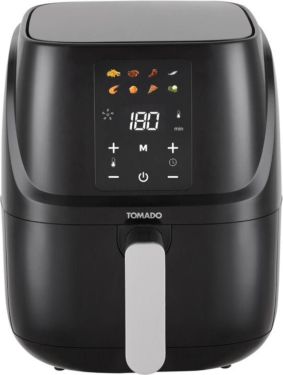 Tomado TAF3010B - Airfryer - Heteluchtfriteuse - 3 liter inhoud - Digitaal display - 300 gr friet