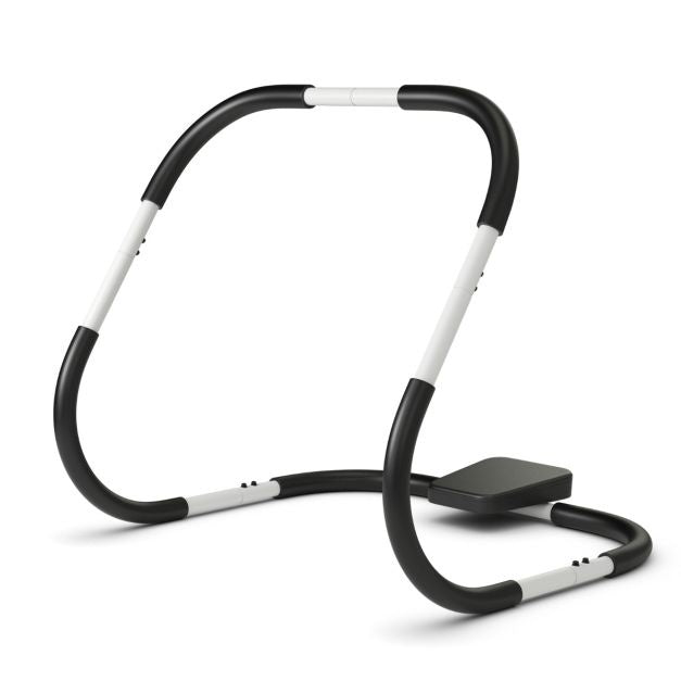 Coast Buikspiertrainer met Gevoerde Hoofdsteun - Ergonomische en Draagbare Buikspiertrainingsmat voor Zittende Krachttraining Thuis - Wit