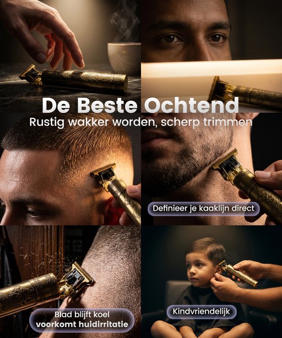Tondeuse Mannen Hoofdhaar - Trimmer Set voor Hoofd en Baard - Baardtrimmer en Haartrimmer - USB C