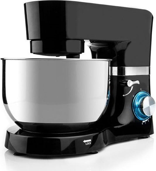 Westinghouse Keukenmachine – 5,5L – 1300W – Keukenrobot – Inclusief Kom, Deeghaak, Klopper en Garde – Zwart