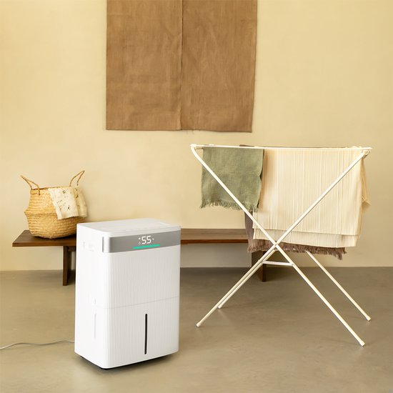 VONROC Luchtontvochtiger – 40L/dag – 5,5L watertank – Wifi & app-bediening –Zilverionenfilter & carbon filter