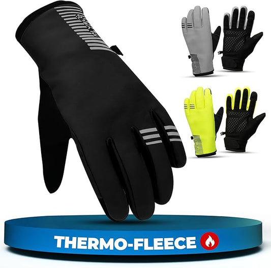 MIVELO Winter Handschoenen - Winddicht - Waterdicht - Touchscreen - 3M Isolatie - Antislip - Zwart