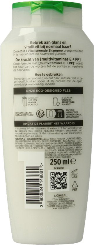 L'Oréal Paris Elvive Multivitamines 2-in-1 - 250 ml - Shampoo