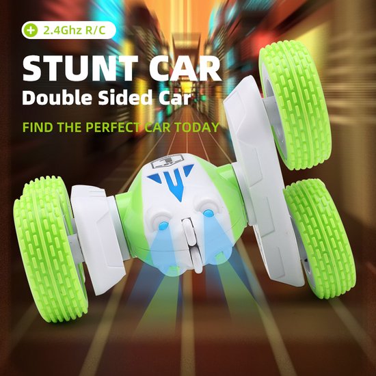 Fuegobird RC Auto - Mini Stunt op afstand bestuurbare auto - blauw