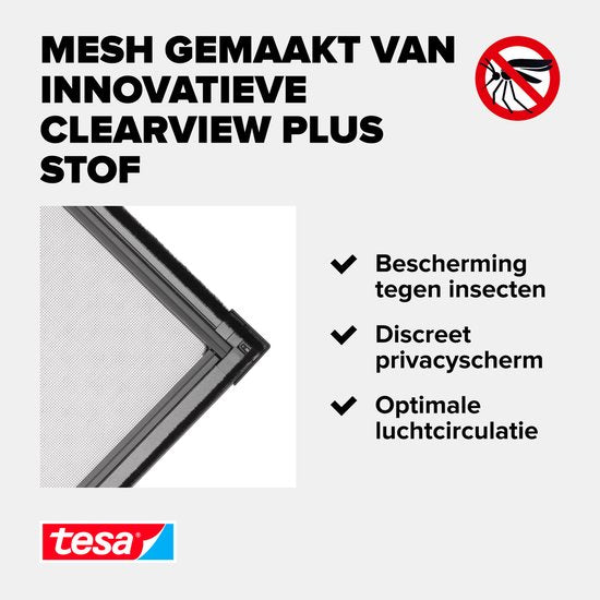 tesa ALU COMFORT 55195-00002-00 Vliegenhor (b x h) 1200 mm x 1500 mm Wit 1 stuk(s)