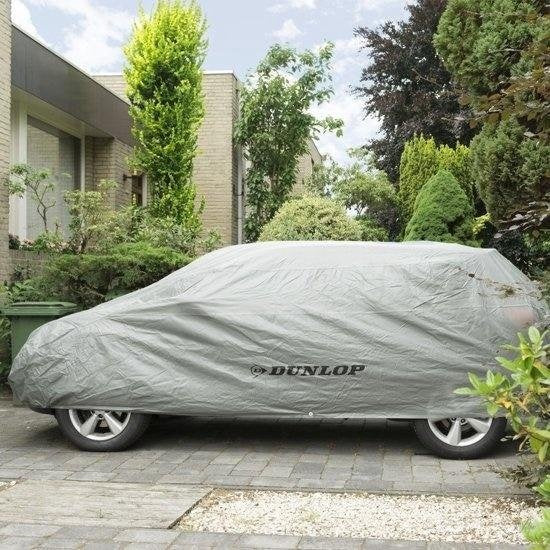 Dunlop Autohoes - Autobeschermhoes - 534x178x120cm - Universeel - Grijs