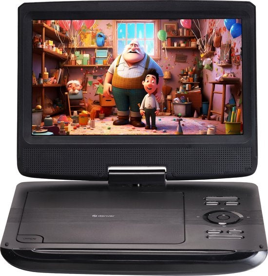 Denver Draagbare DVD Speler Auto - 10 inch - Incl. Hoofdsteunhouder - USB - Draaibaar Scherm - MT1097