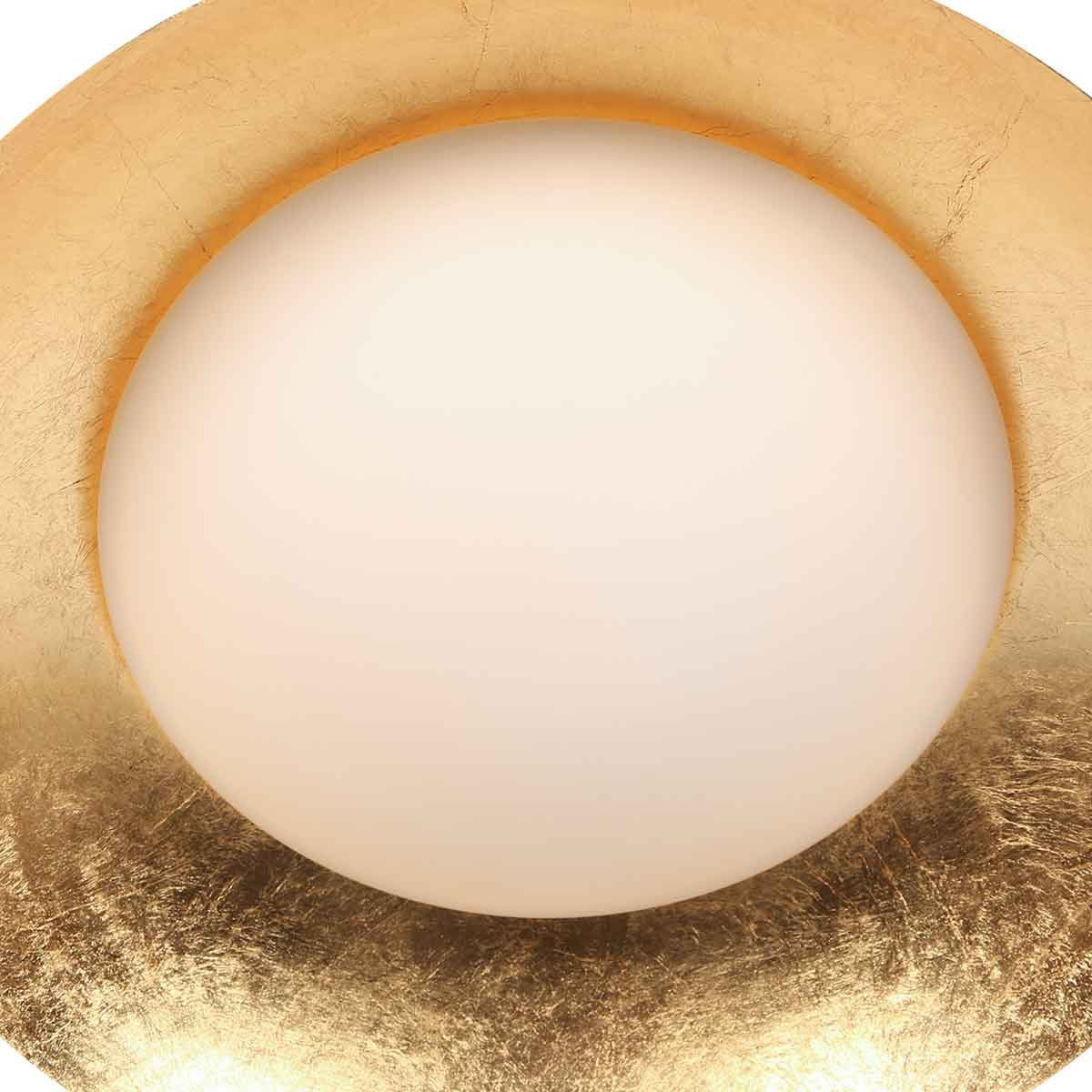 Plafonnière Zwart met Gouden Details, 3-staps Dimbaar, Kunststof en Metaal - Brotke 4127ZW - Steinhauer