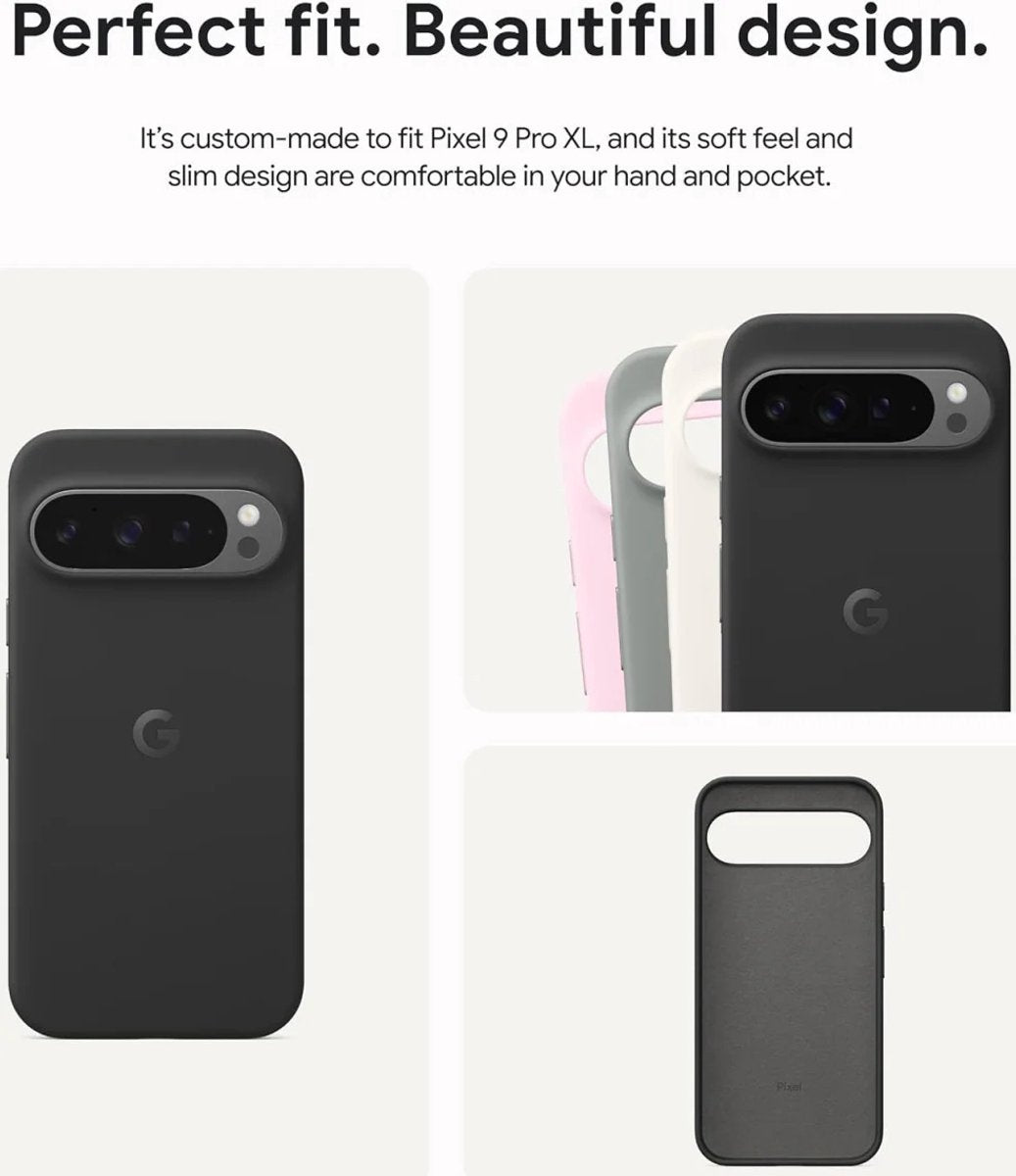 Google Pixel 9 Pro XL Back Cover Hoesje - Duurzaam Siliconen - Schokbestendig - Zwart