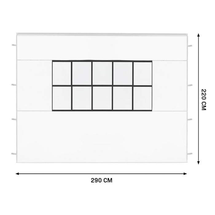 VonRoc Zijwanden Set 3x4,5m voor Premium Partytent PT805AA - Wit