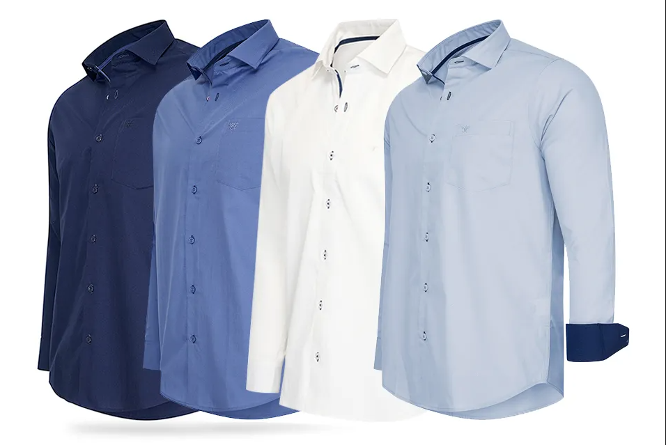 Cappuccino Italia - 2XL - Overhemd - Blauw