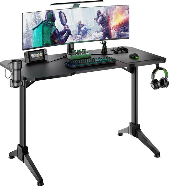 Game bureau - computertafel - computerbureau - zwart