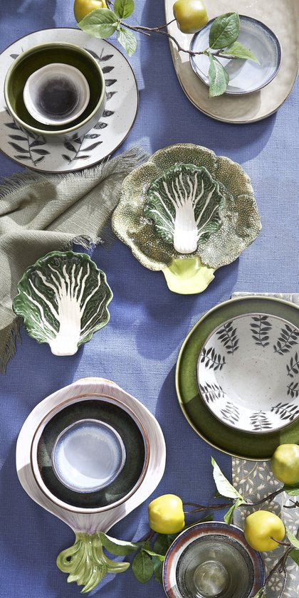 Mica Decorations Rhea Schaal - Ø13 cm - Keramiek - Groen