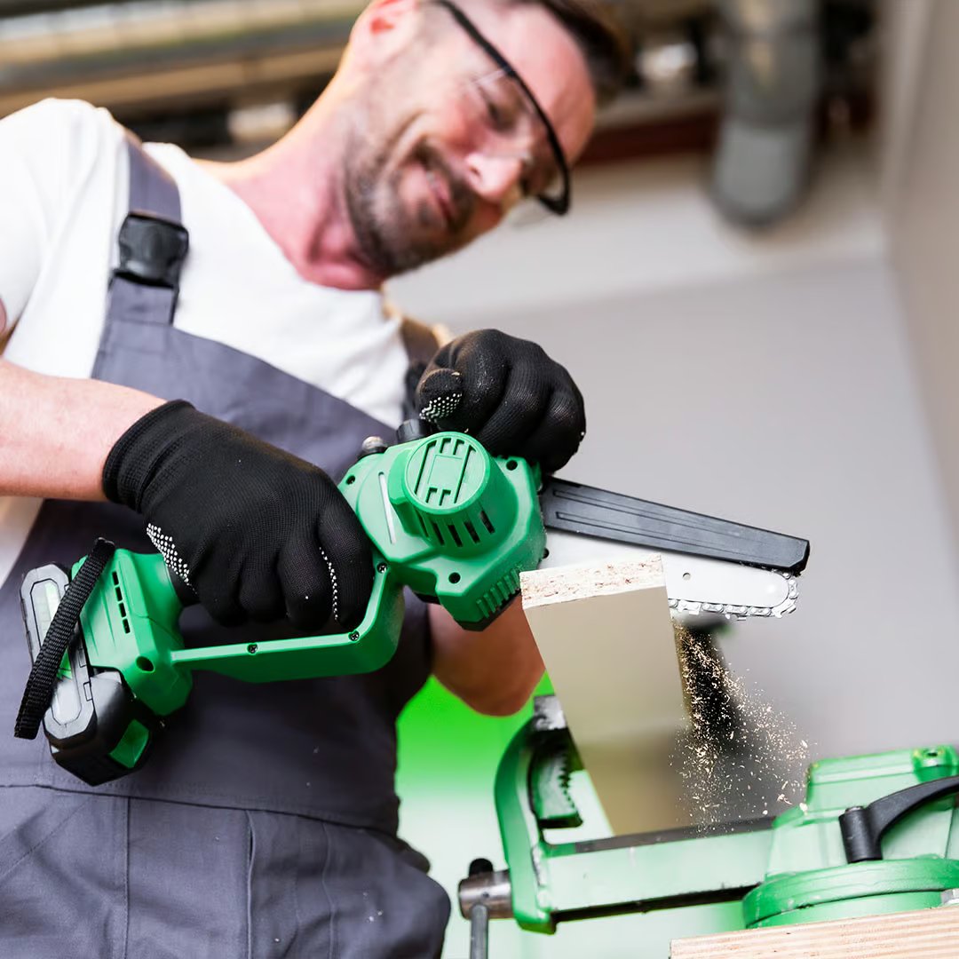 Hammersmith PocketSaw Pro Mini Accu Kettingzaag - Compact Ontwerp - 20V Lithium-Ion Accu - 14 cm Zaagblad - Inclusief Accessoires