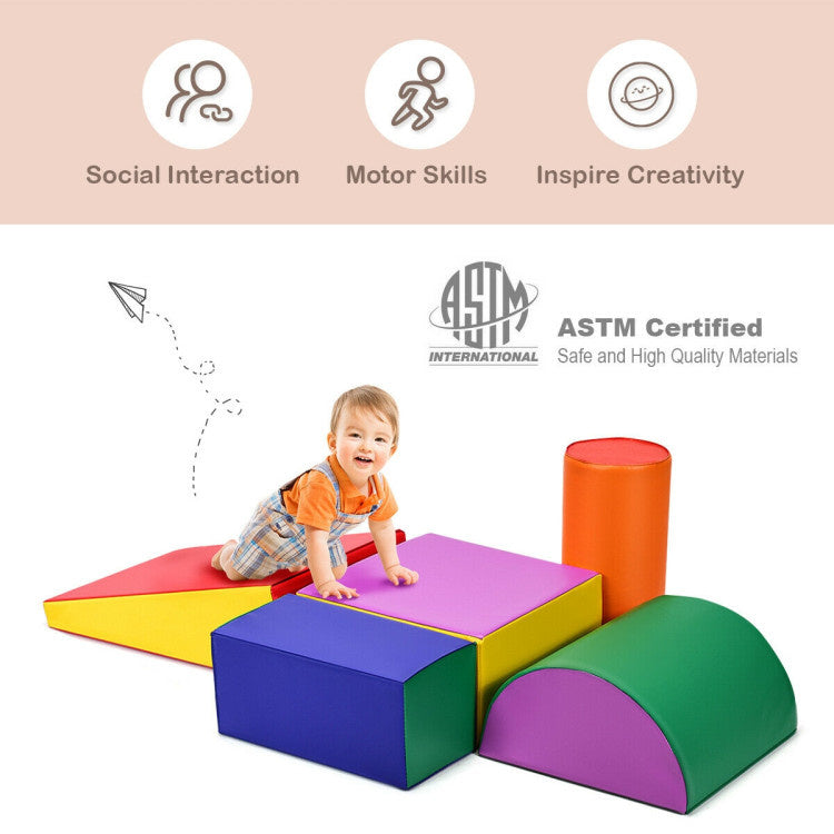 Coast 5-delige foam Bouwstenen set - voor kinderen | montessori | schuim bouwsteenset | Kleurrijk