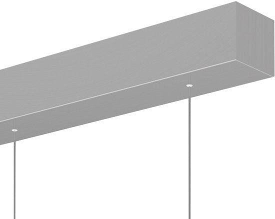 Hanglamp Bande 4906ST in staalkleur, hoogteverstelbaar van 50-125 cm, moderne stijl, met elektronica en metaal, merk Steinhauer