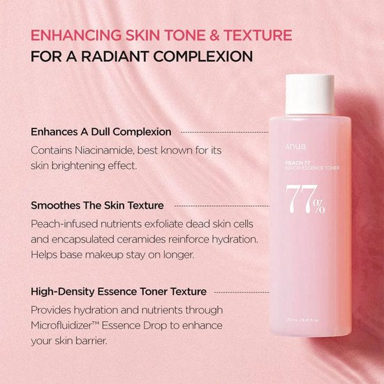 Anua - Peach 77 Niacin Essence Toner - 250 ml