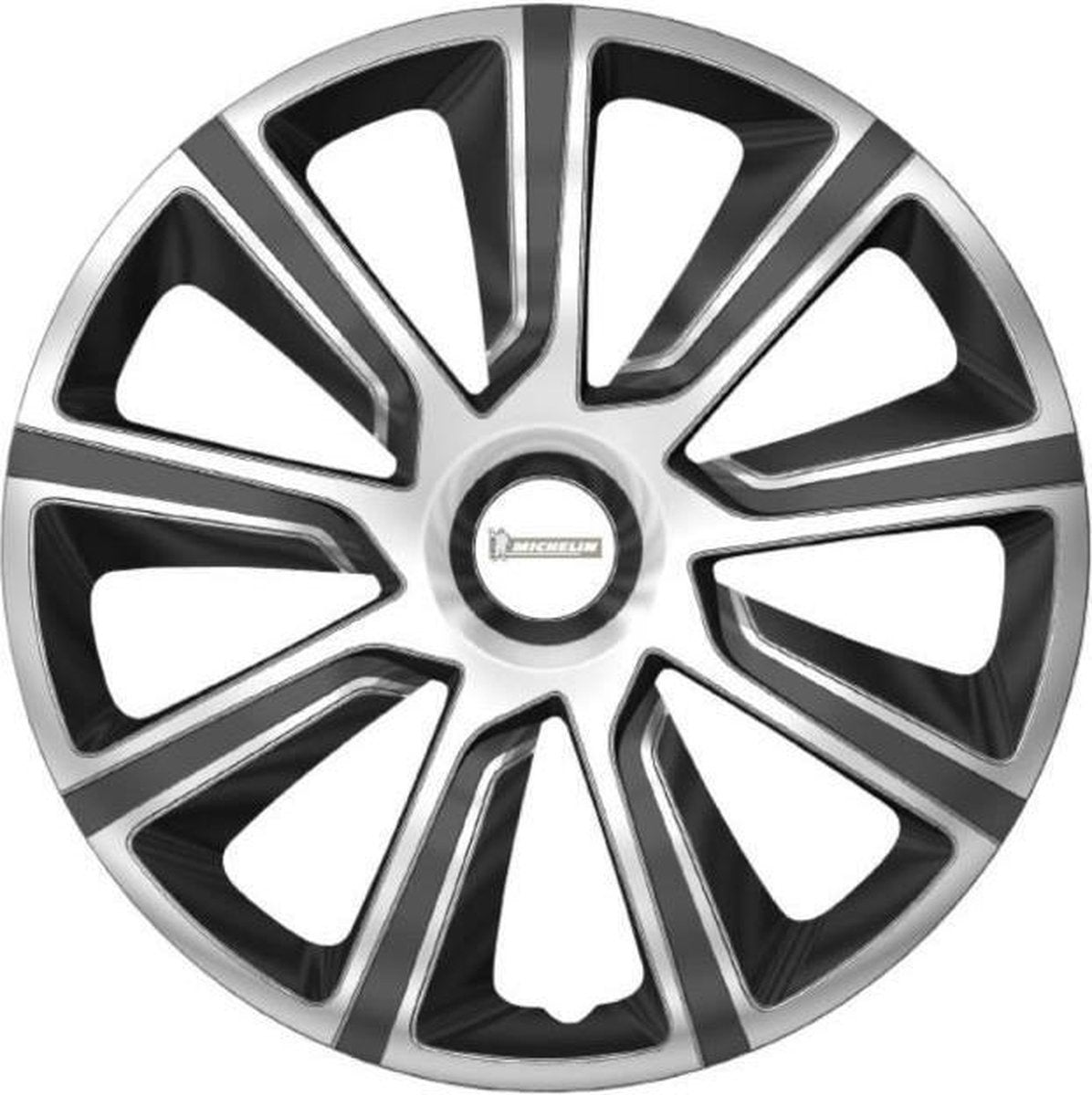 Michelin Wieldoppen 14 inch - zilver/zwart - 4 stuks