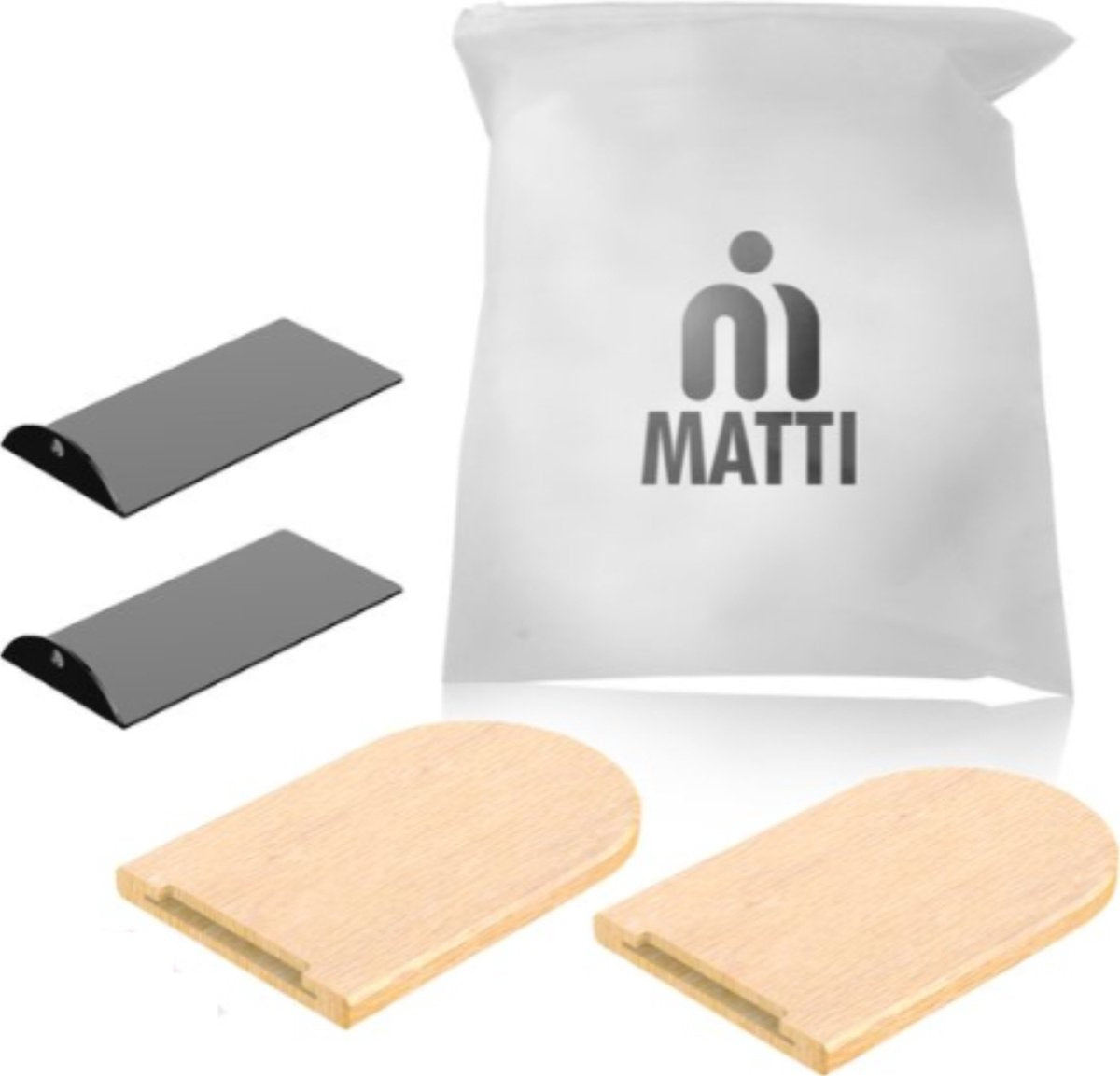 MATTI® - Boekensteun - Boekenhouder - Boekenstandaard - Boekensteunen - Set van 2 - Beukenhout