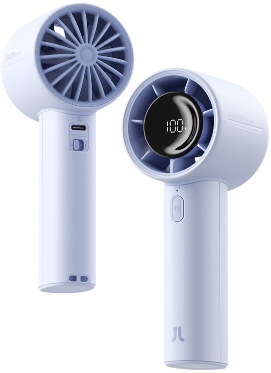 Jisulife Handheld Fan 10S - Draagbare Ventilator - LED Display - 5000mAh - Blauw