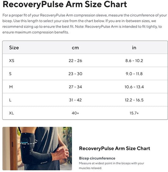 Therabody RecoveryPulse Arm Sleeve - XL - Enkel