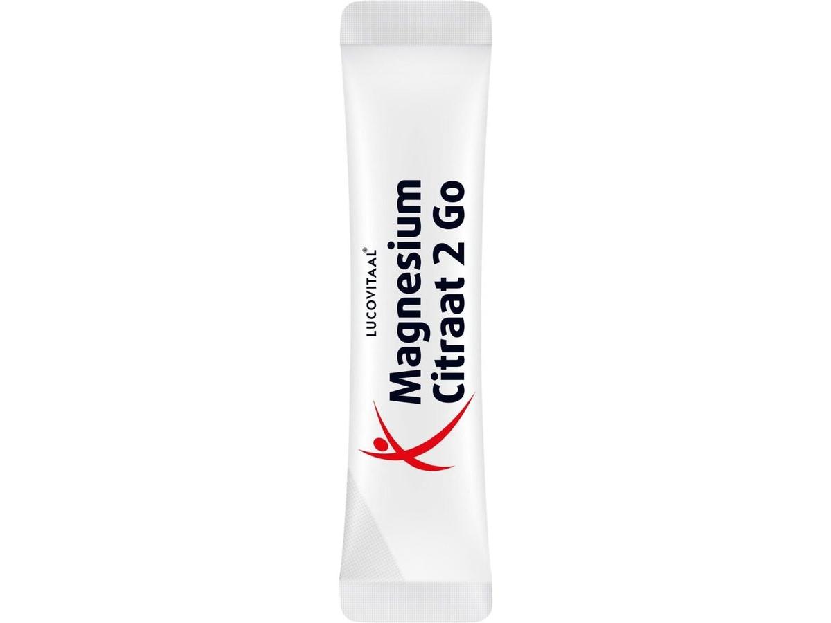 Lucovitaal Magnesium Citraat 2Go - 400mg per stick - 14 sticks - voordeelverpakking