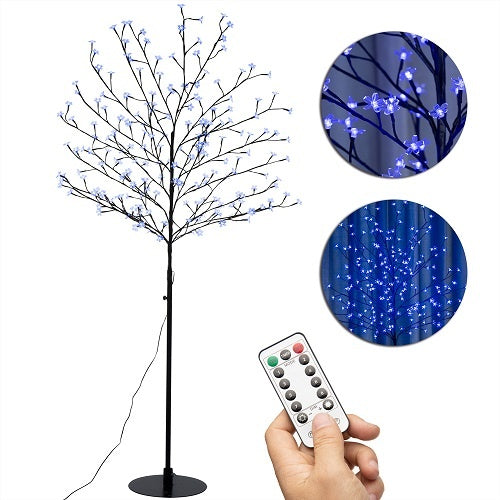 Monzana Kerstverlichting Kersenbloesem - 180cm Timer IP44 - Koud Wit