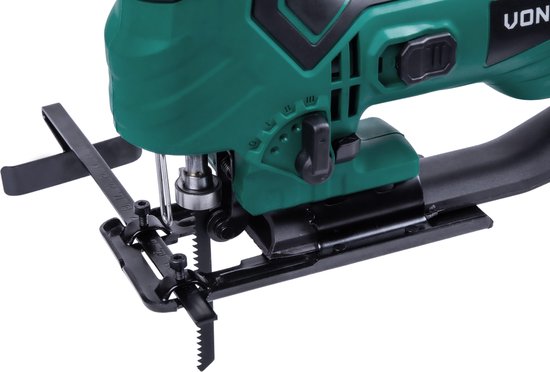 VONROC Decoupeerzaag – 550W – Ergonomische T handgreep – Stofafzuiging – 4 pendelstanden