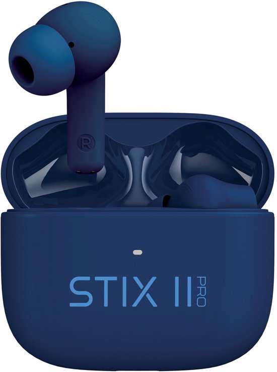 Veho STIX II Pro True Wireless Hoofdtelefoons Draadloos In-ear Gesprekken/Muziek/Sport/Elke dag Bluetooth Blauw