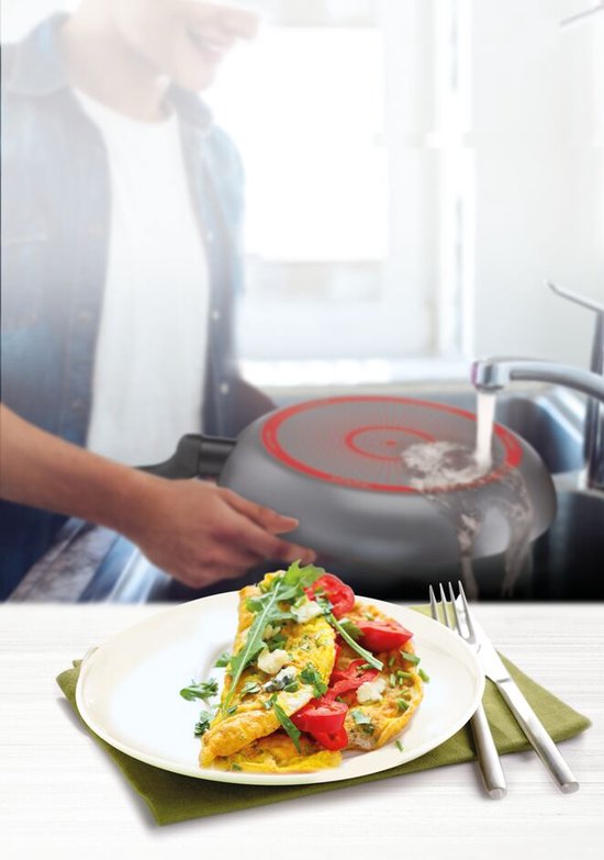 Tefal Easy Cook & Clean - Wokpan - Ø 28 cm - Anti-aanbaklaag - Niet Geschikt voor Inductie