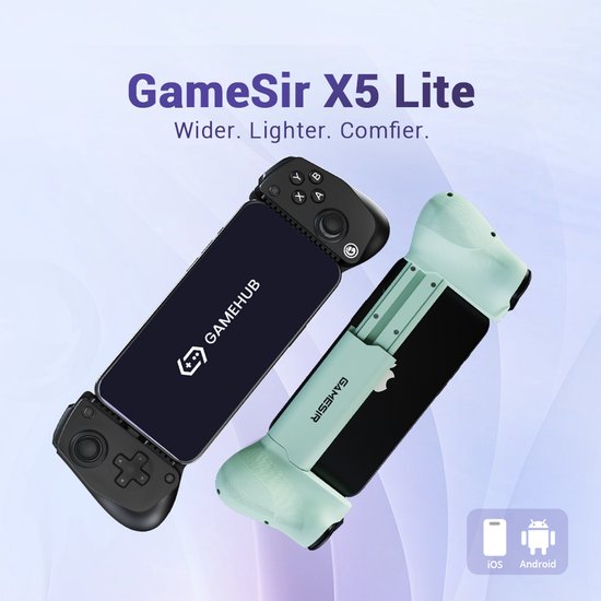 GameSir X5 Lite - Telefoon Controller - Lichtgewicht - iPhone 16/15/iPad mini/Android - Wassabi