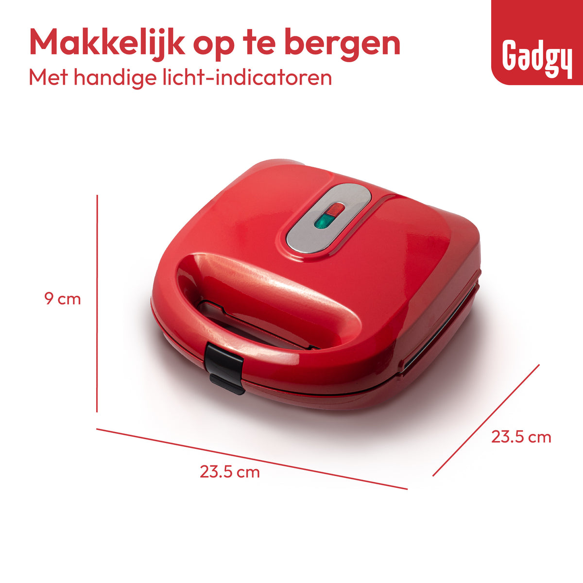 Gadgy 3 in 1 Tosti Apparaat - Met 3 Verwisselbare Platen - 750 Watt