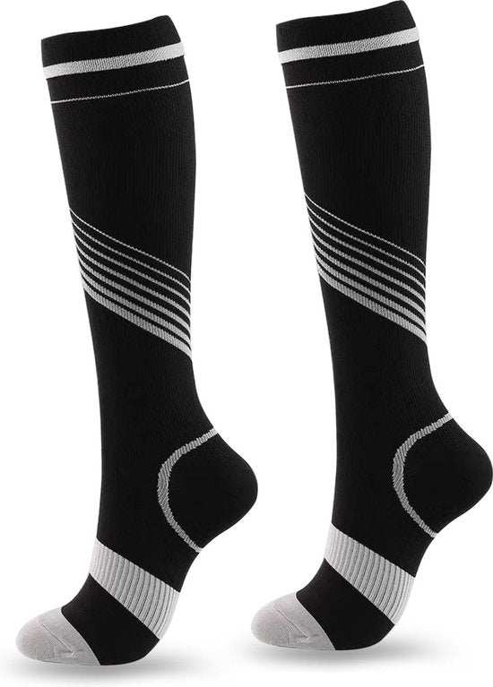 Roegaarden compressie sokken - compressiekousen - Steunkousen - Maat 45-47 - Zwart