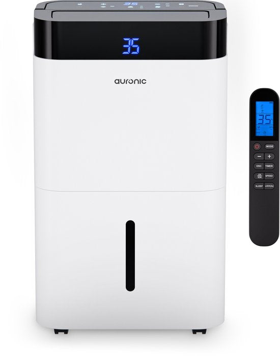 Auronic Luchtontvochtiger en Luchtreiniger - Better Plus Series - Ontvochtigt 12L per dag - 5L Waterreservoir - Slaapkamer, Badkamer, Woonkamer en Kantoor - Vochtvreter voor in Huis - Wit