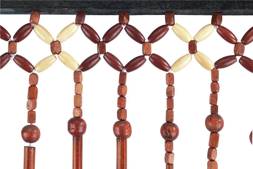 Wenko Kralengordijn Bamboe Handgemaakt - Deurgordijn voor Balkon en Terras - 90 x 200 cm - Meerkleurig